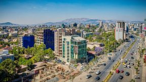 Panoramablick über Addis Abeba